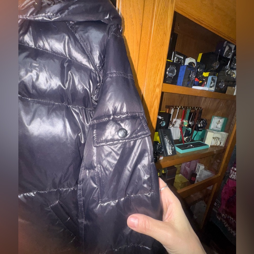 Glossy Black S13 Kylie Puffer Jacket - Picture 5 of 8
